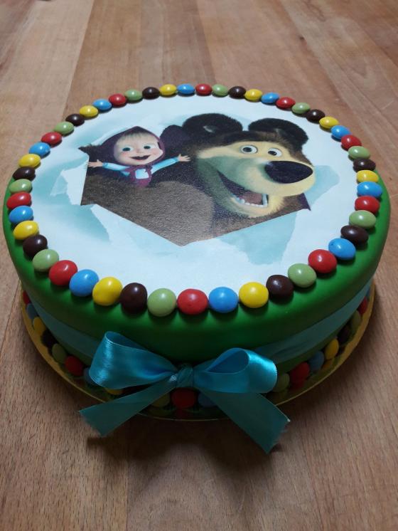 Torta Máša a medveď