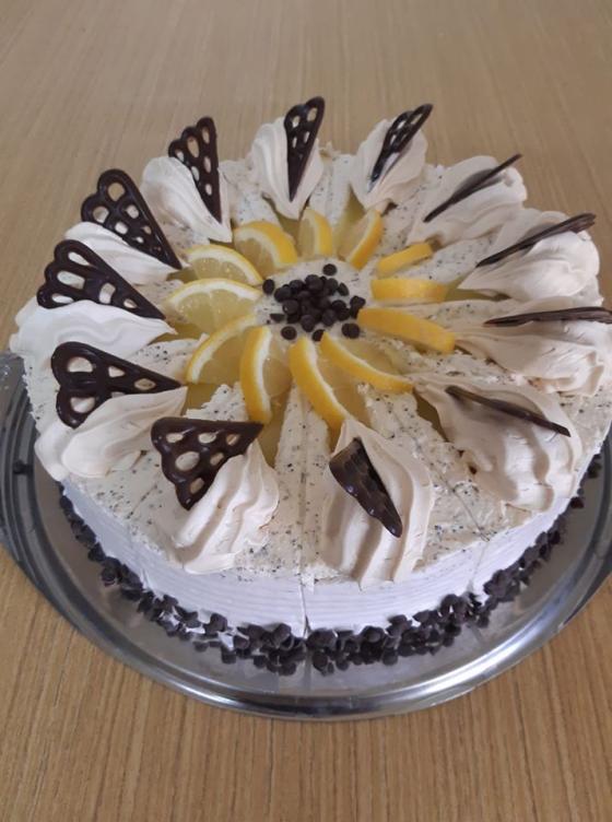 citrónovo-maková torta